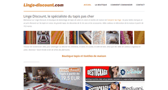 Desktop Screenshot of linge-discount.com